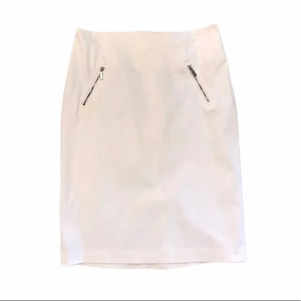New York & Company Size 0 White Stretch Skirt NWT